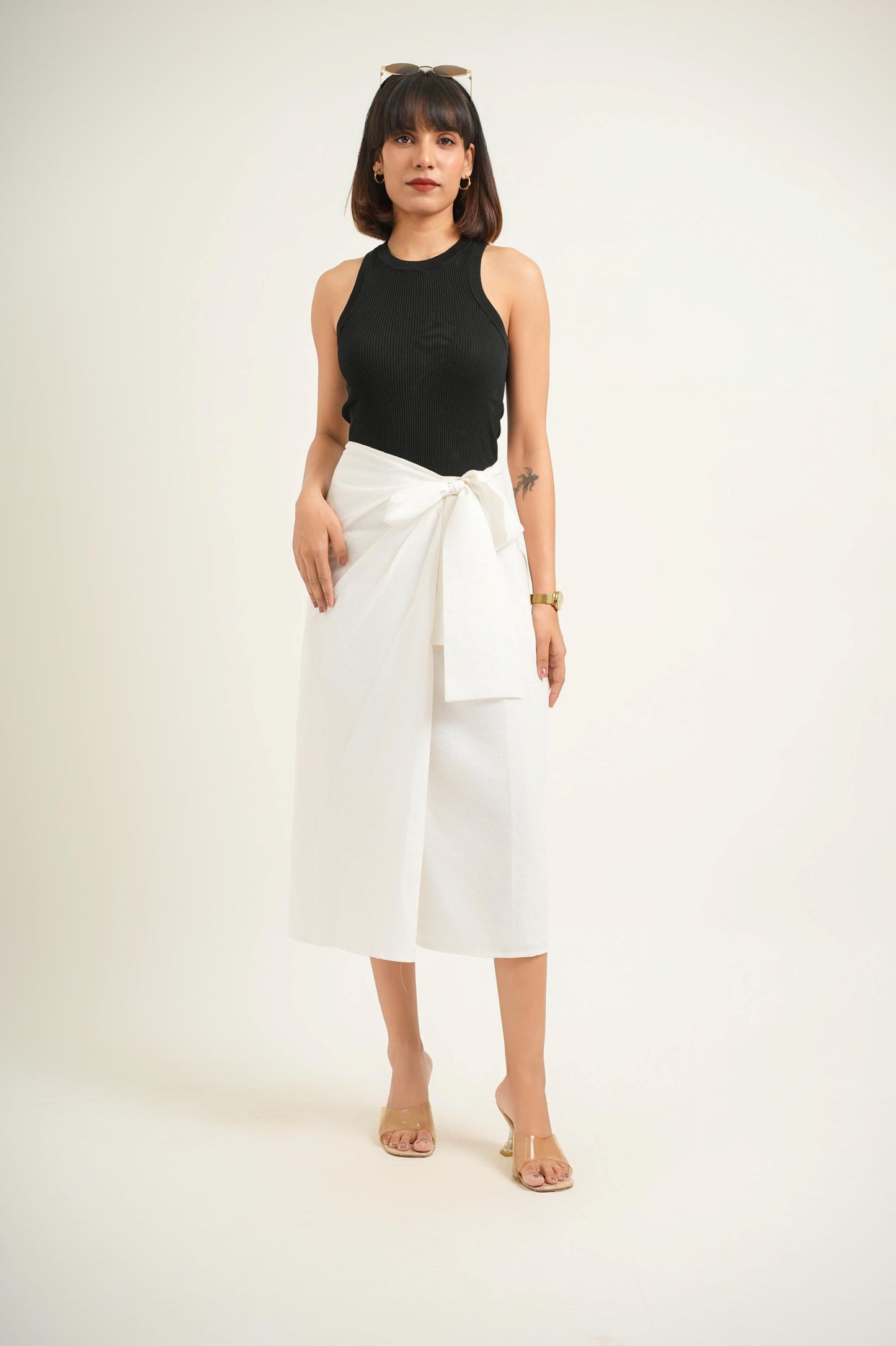 Whiteout Wrap Skirt