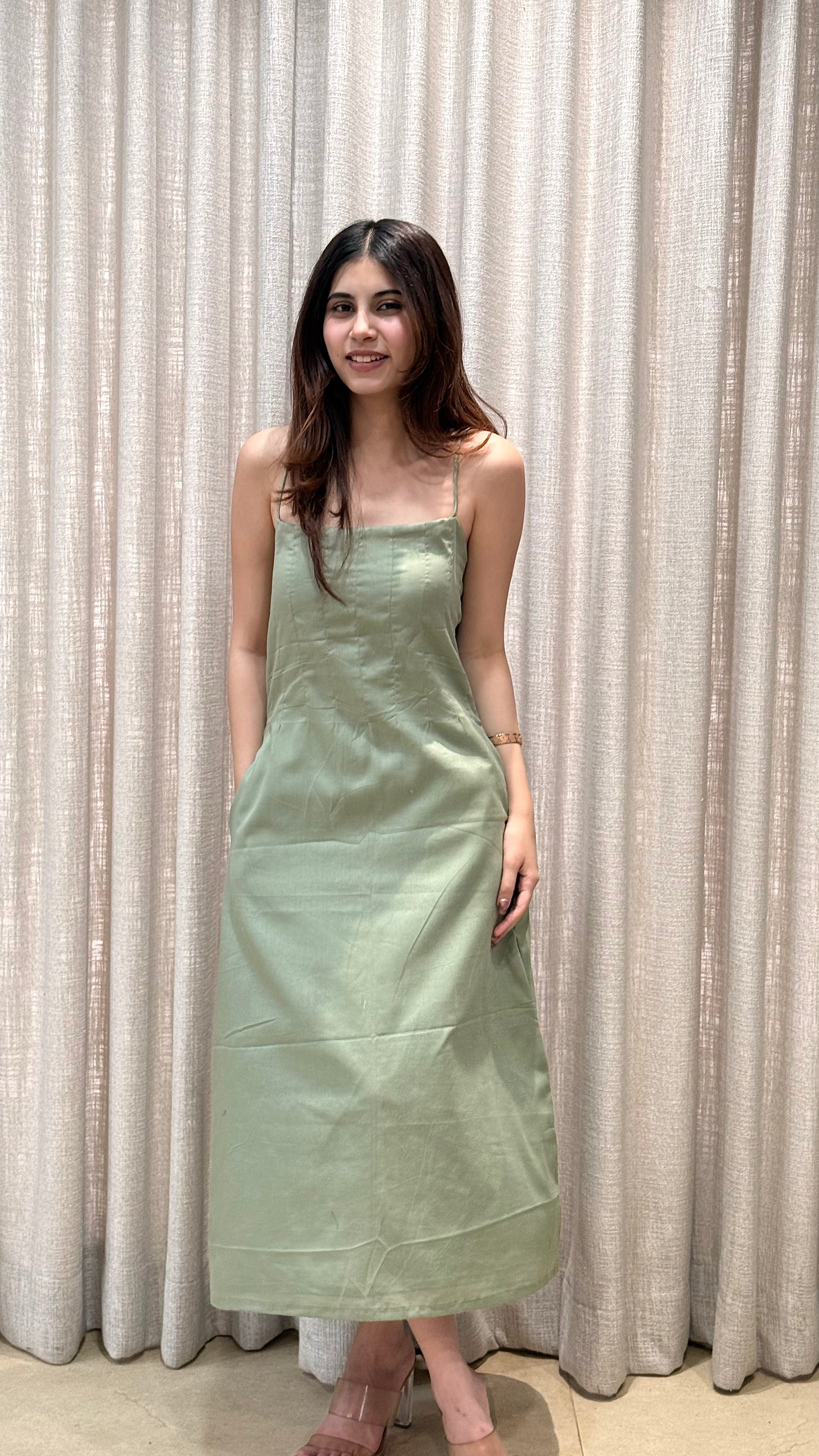 Sage Slip Dress