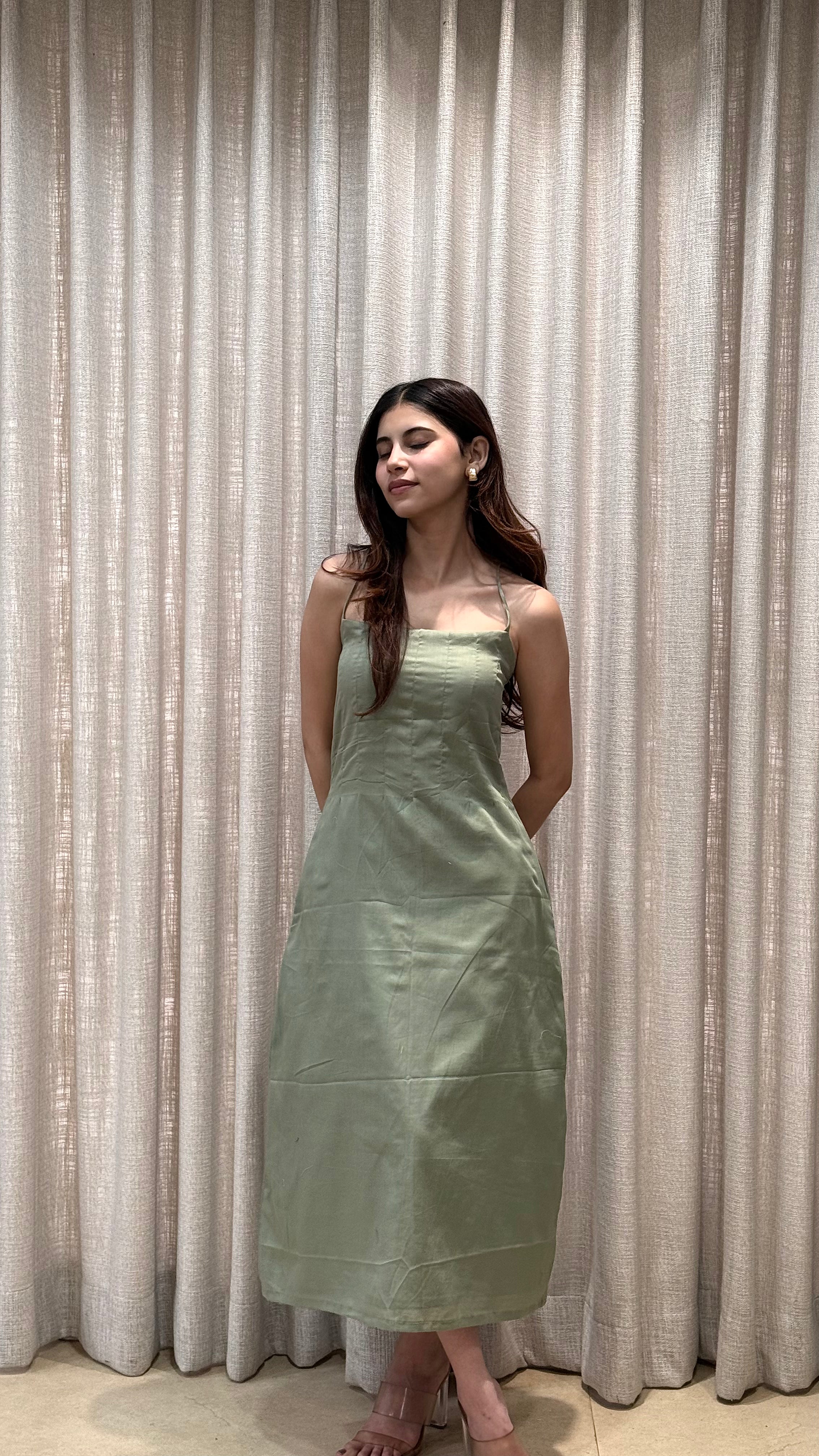 Sage Slip Dress