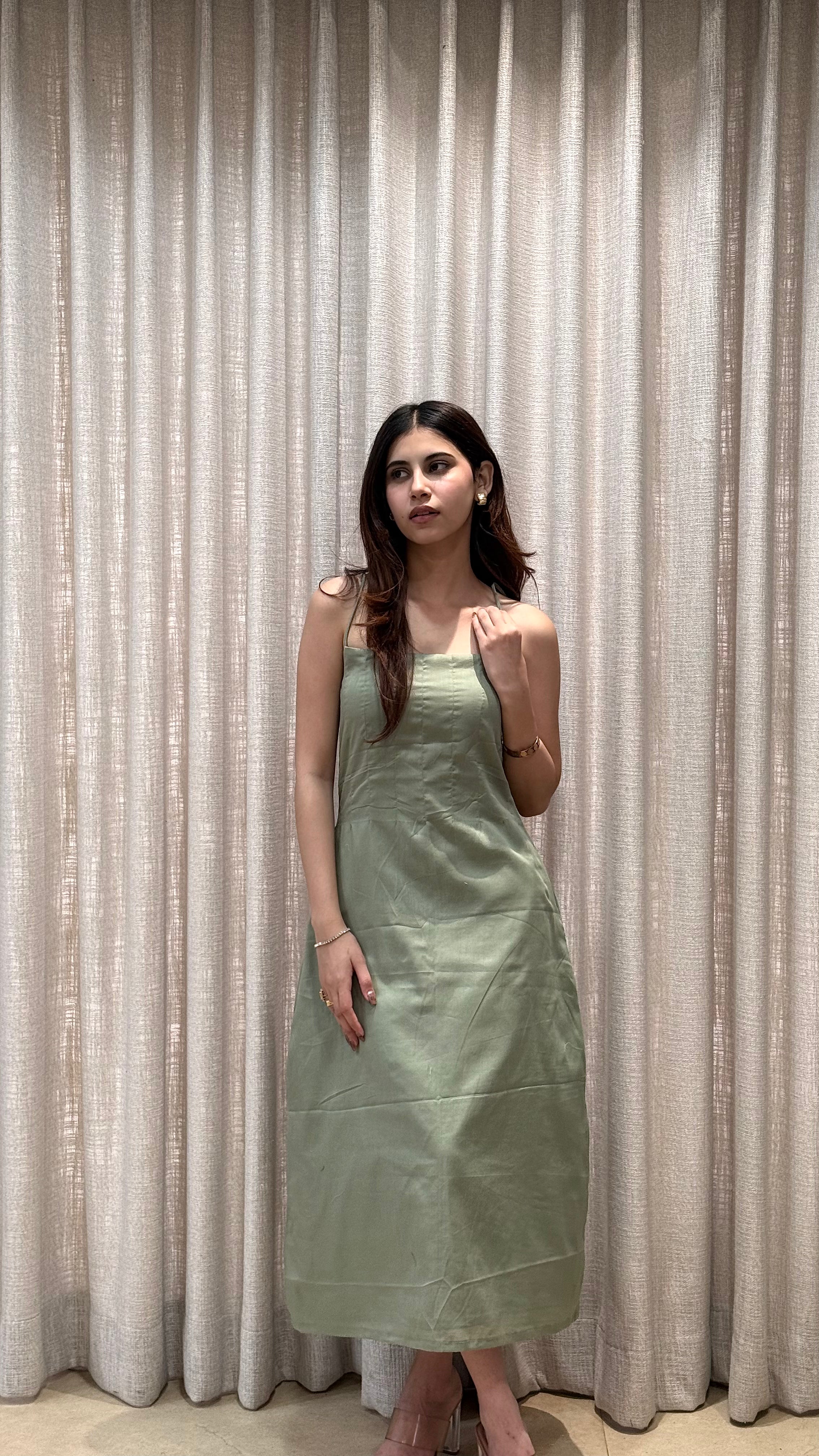 Sage Slip Dress