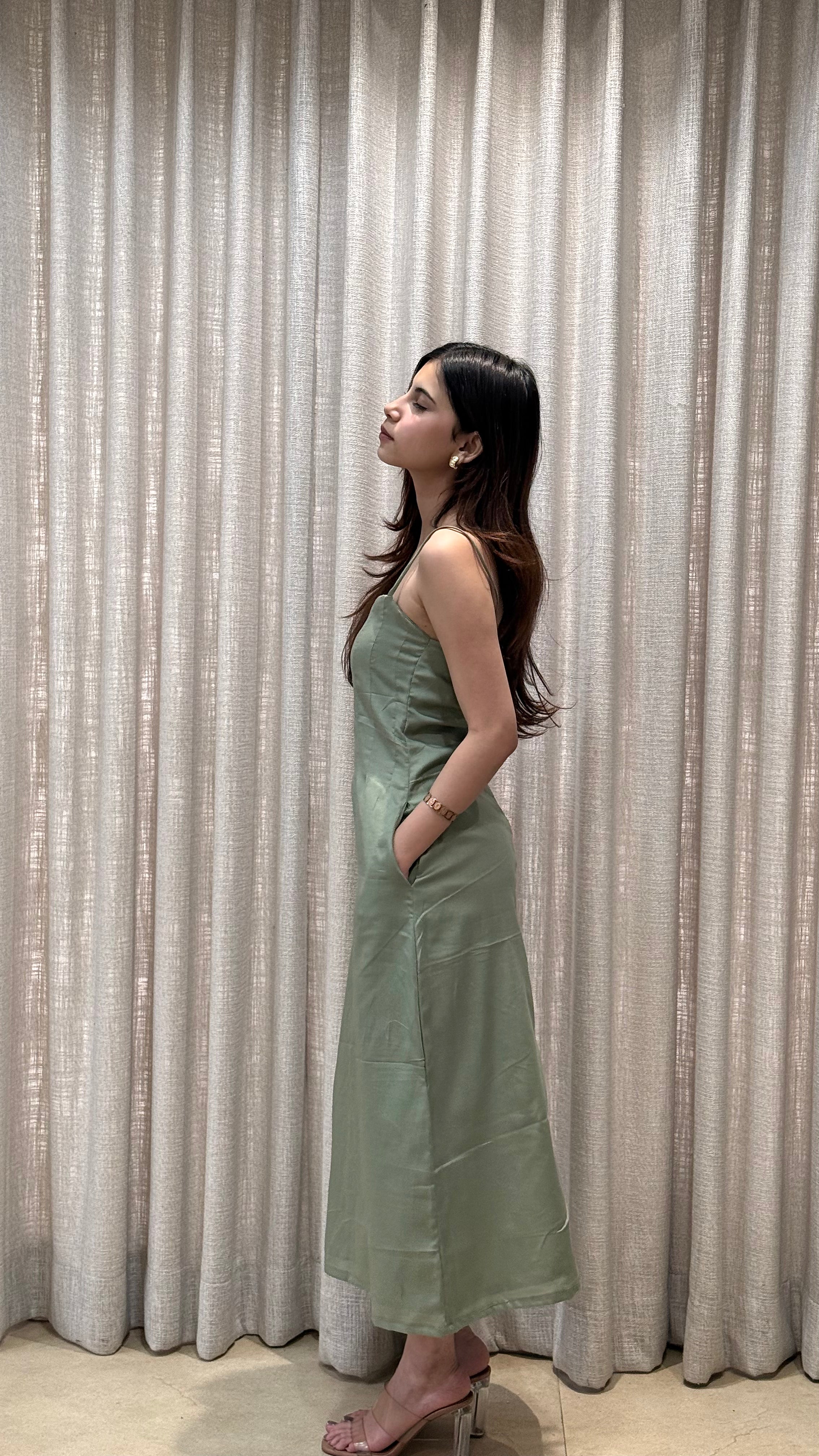 Sage Slip Dress