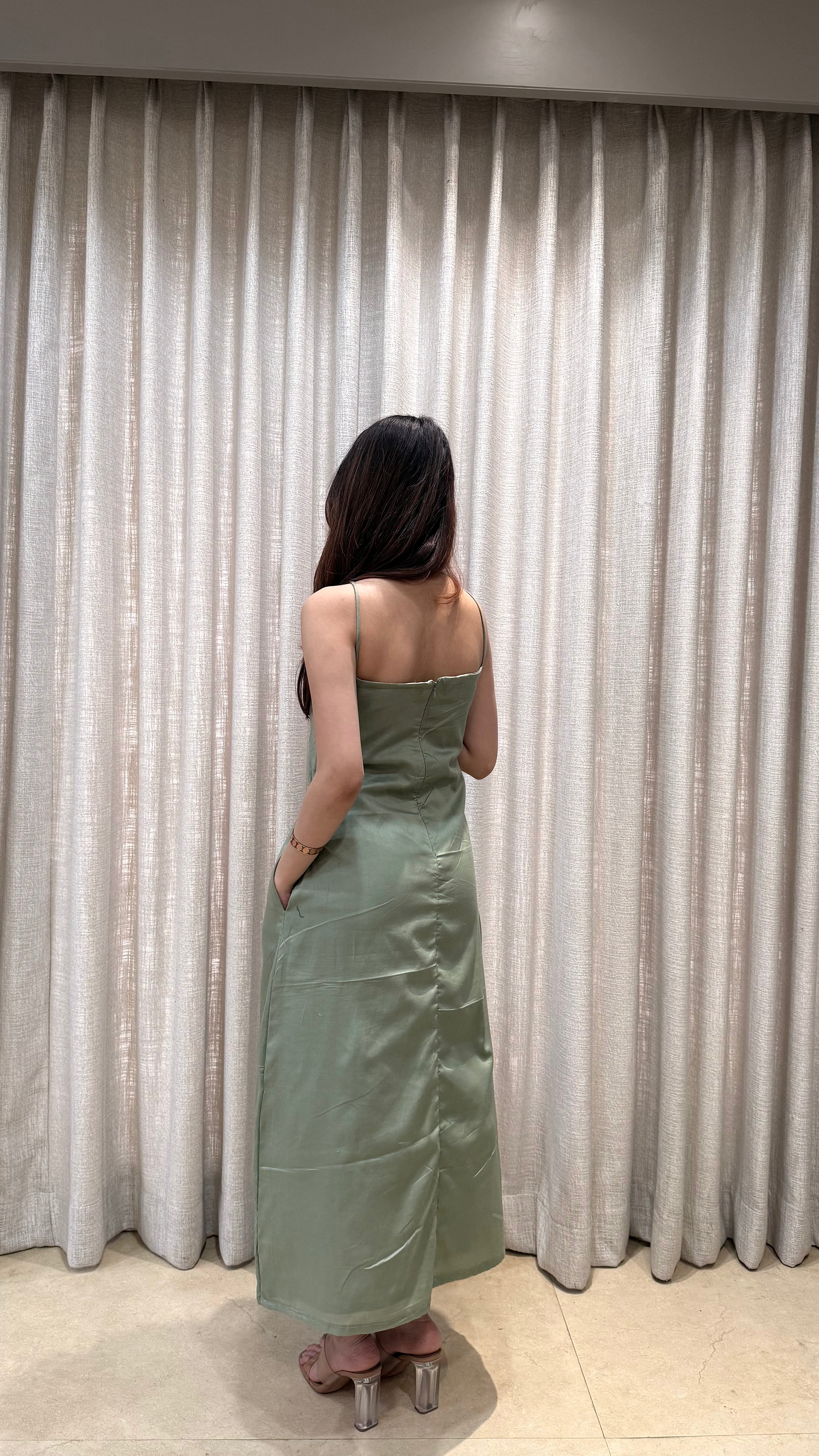 Sage Slip Dress