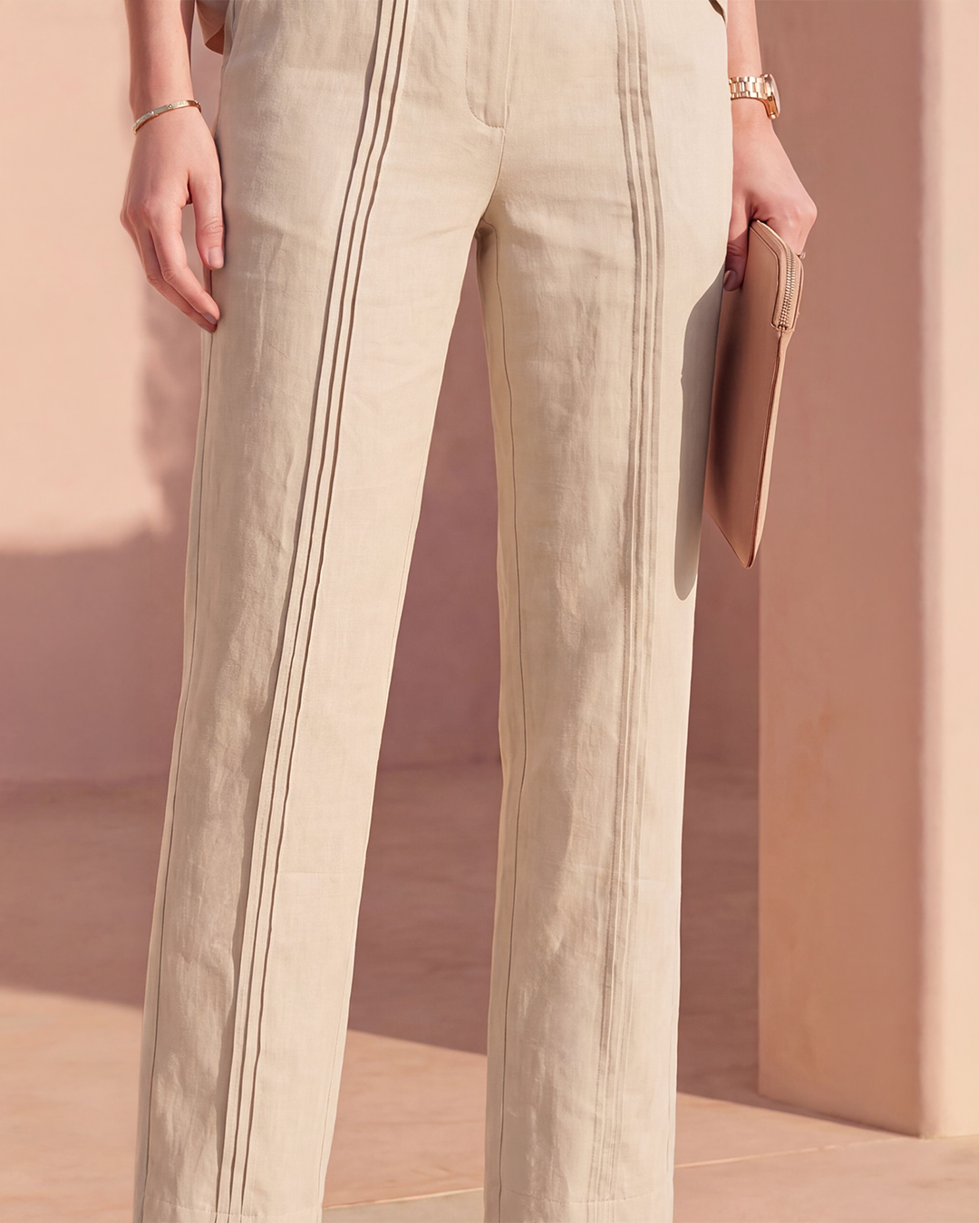 Triple Tuck Pants