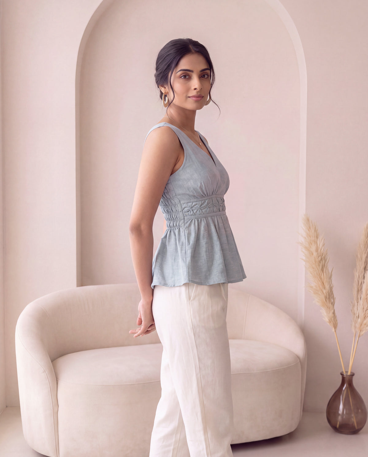 Flora Mock Top