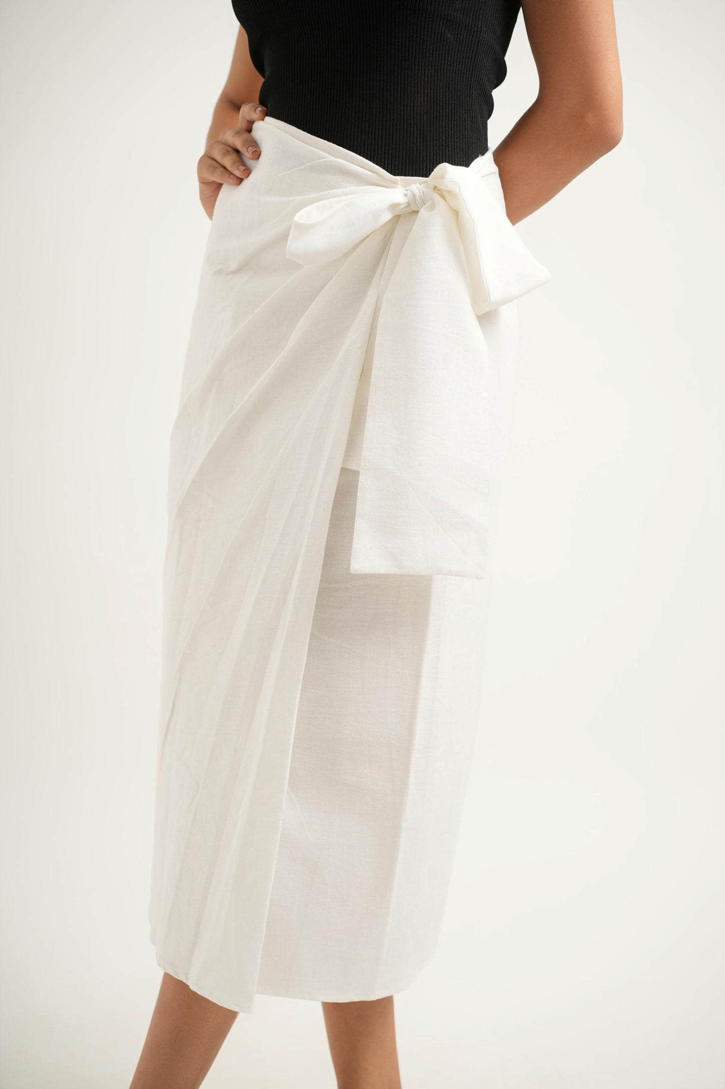 Whiteout Wrap Skirt