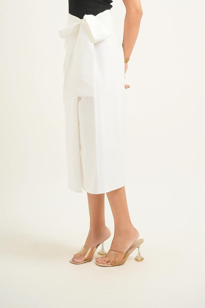 Whiteout Wrap Skirt