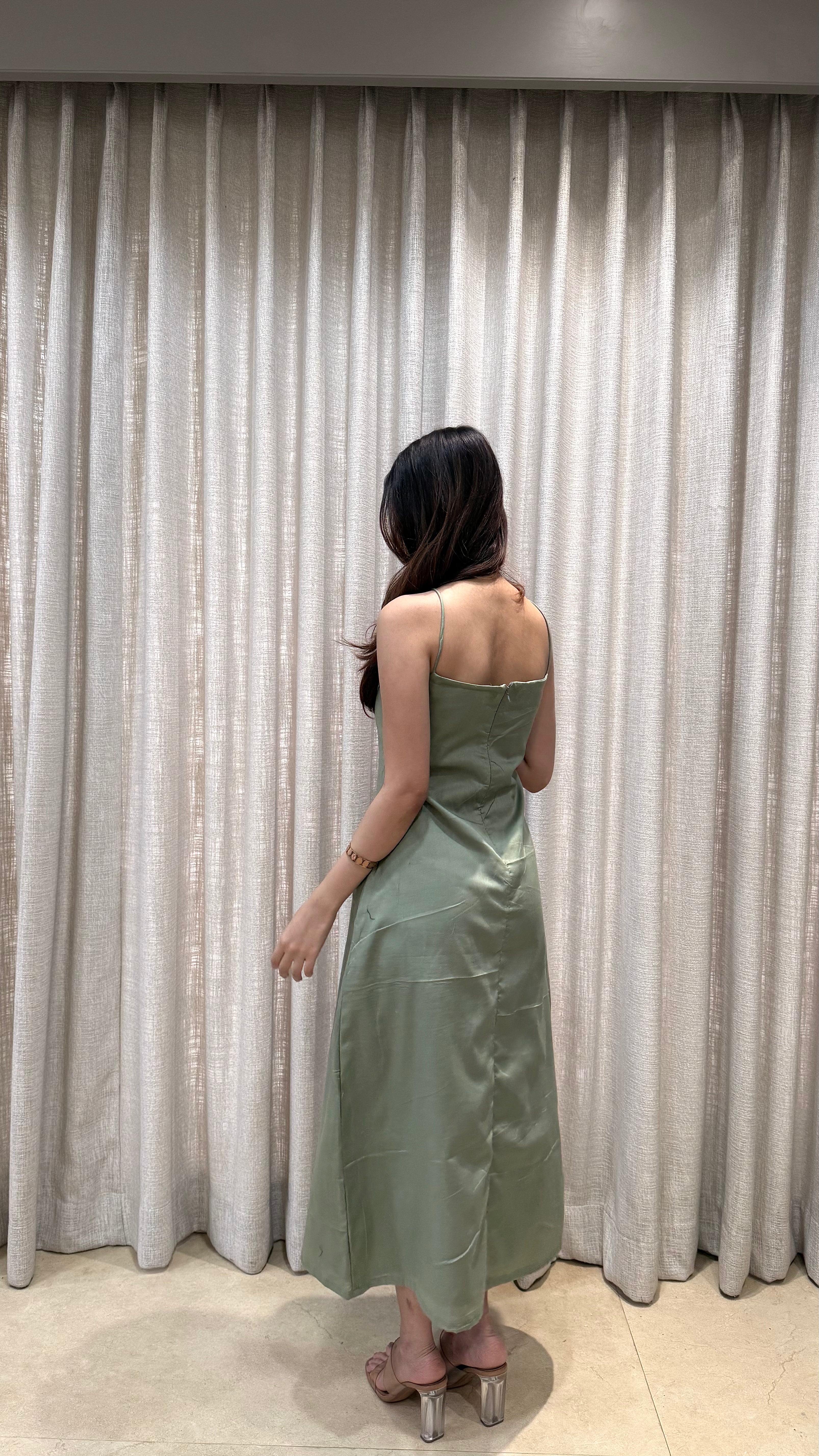 Sage Slip Dress