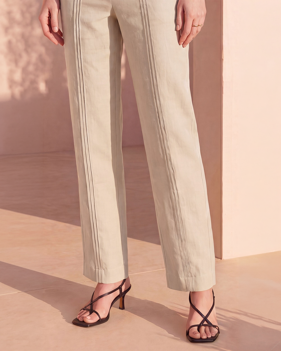 Triple Tuck Pants